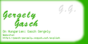 gergely gasch business card